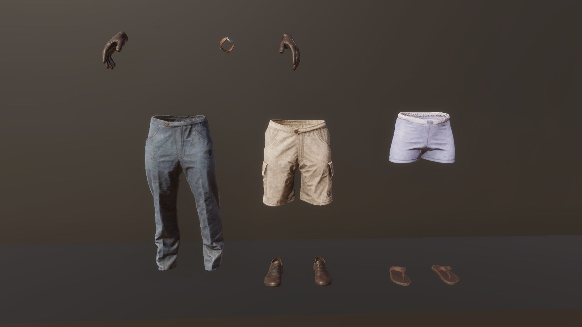 Male survivor pack Low-poly 3D model_59