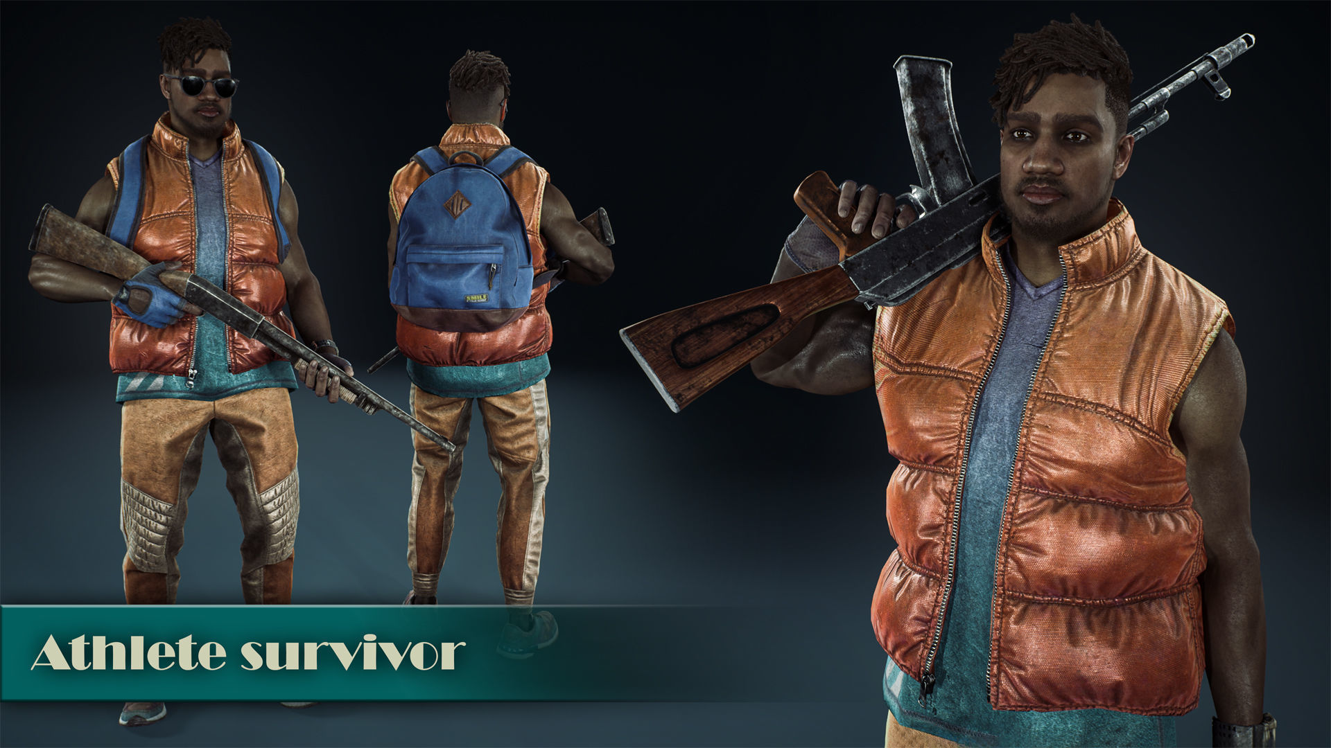 Male survivor pack Low-poly 3D model_21