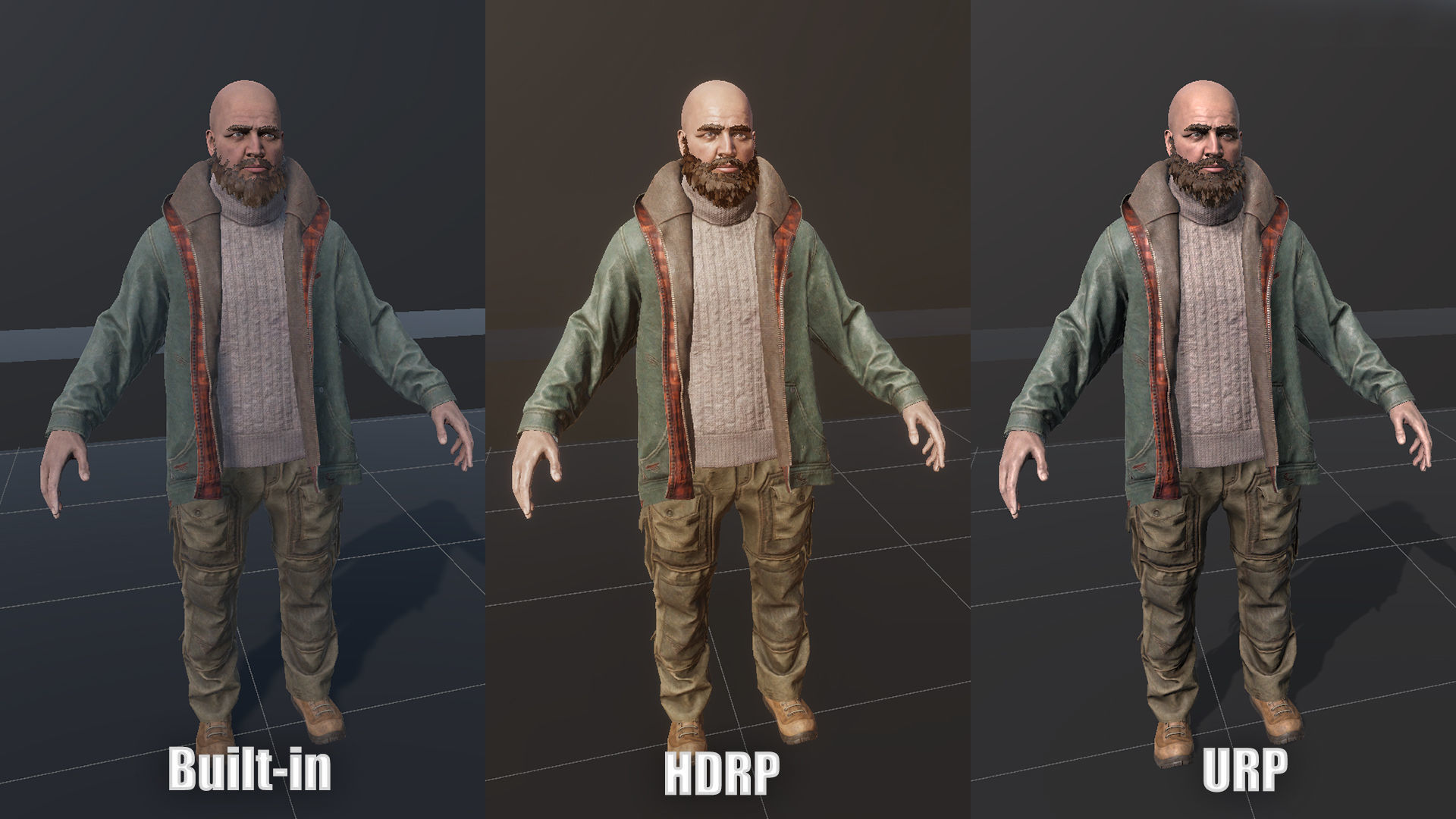 Male survivor pack Low-poly 3D model_36