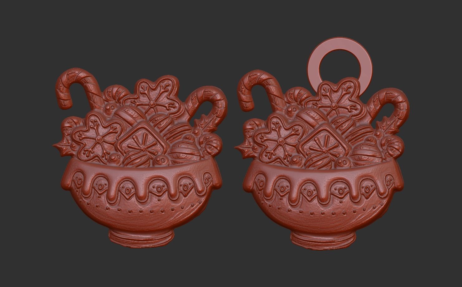 candy pot treedecor  3D print model_3