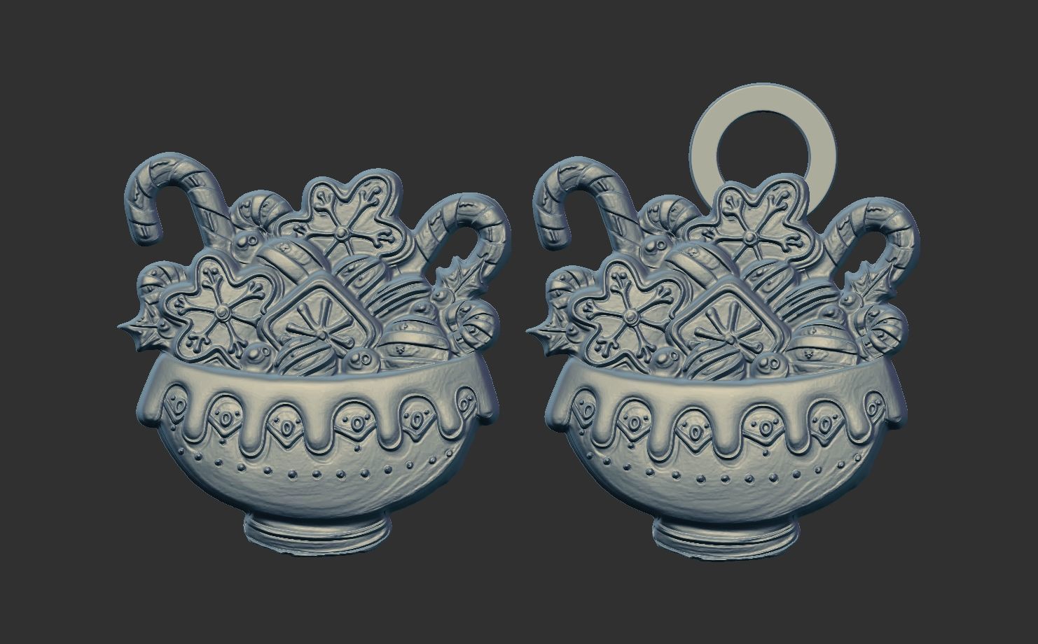 candy pot treedecor  3D print model_8