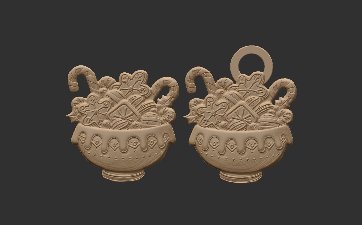candy pot treedecor  3D print model_4
