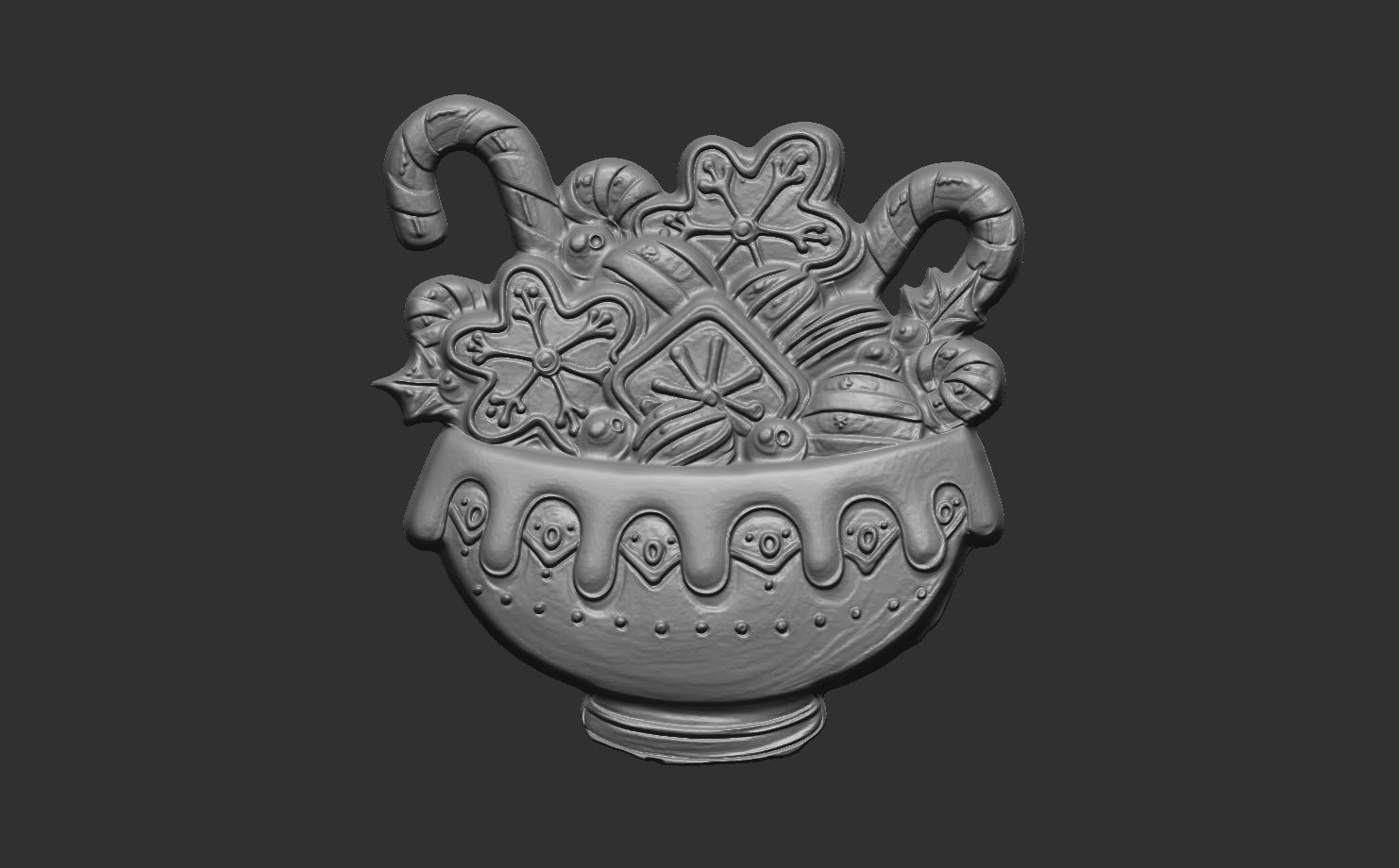 candy pot treedecor  3D print model_7