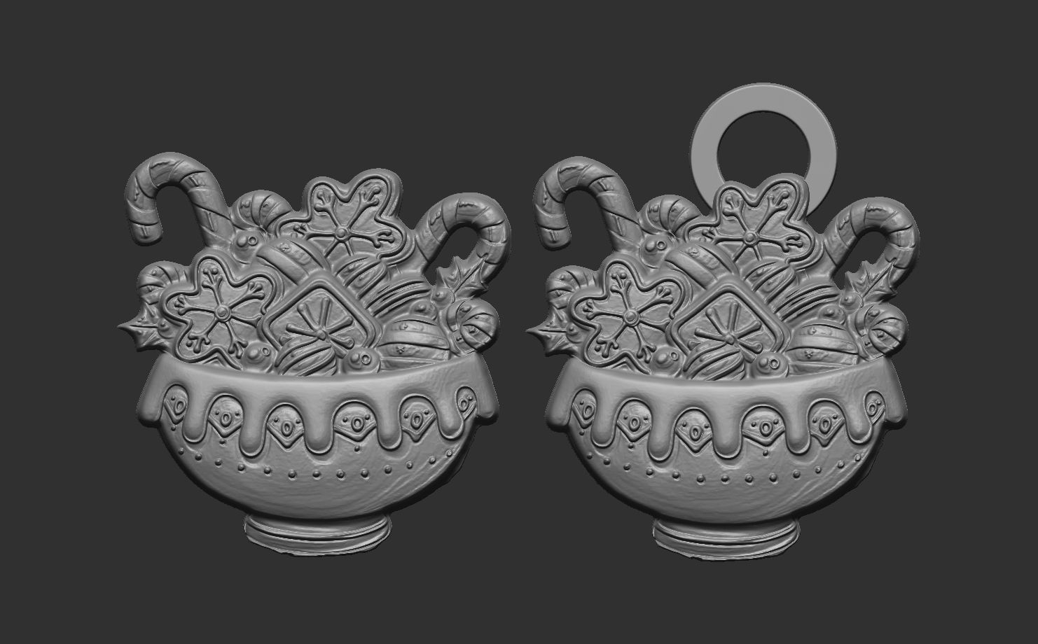 candy pot treedecor  3D print model_6