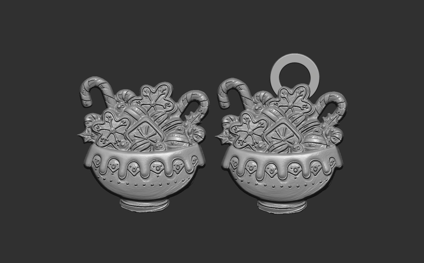 candy pot treedecor  3D print model_5