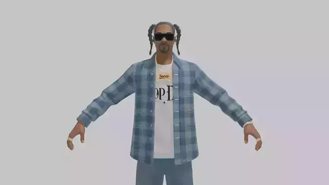Snoop Dogg 3D Model Low-poly 3D model