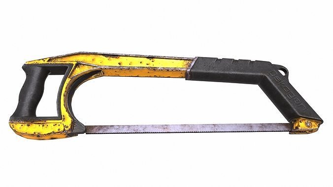 Saw Gardening Tool Low Poly Low-poly 3D model