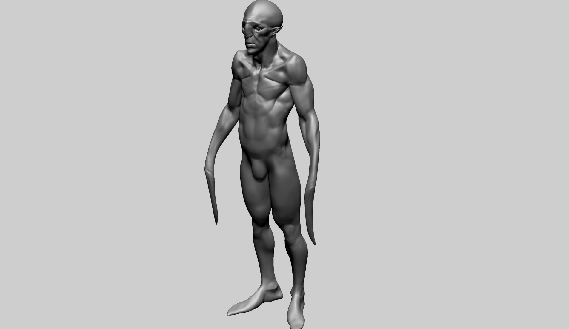 Creature Body Form E 3D model_7
