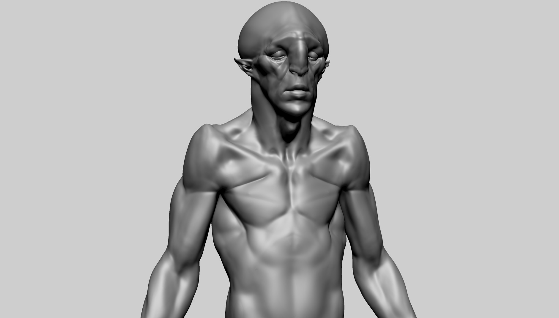 Creature Body Form E 3D model_8