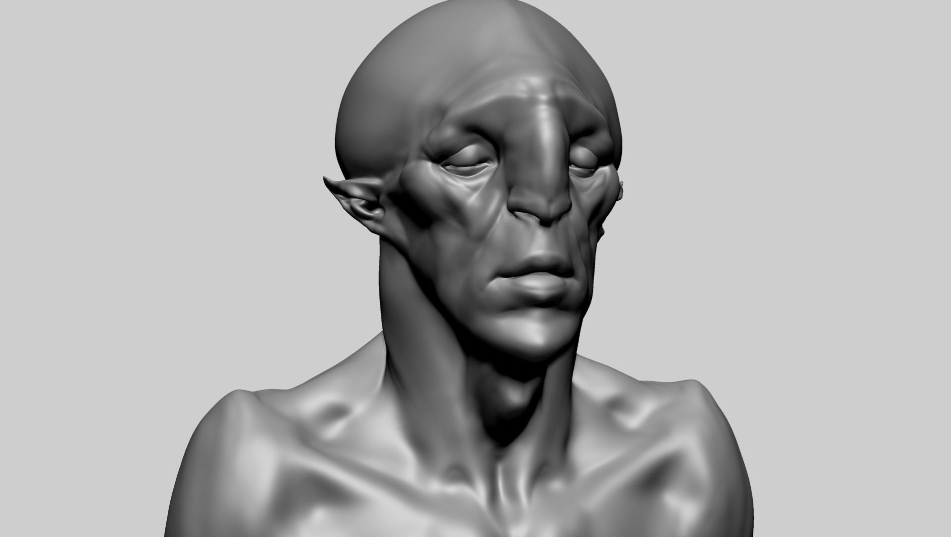 Creature Body Form E 3D model_9