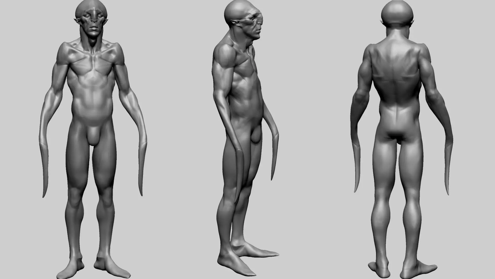 Creature Body Form E 3D model_0