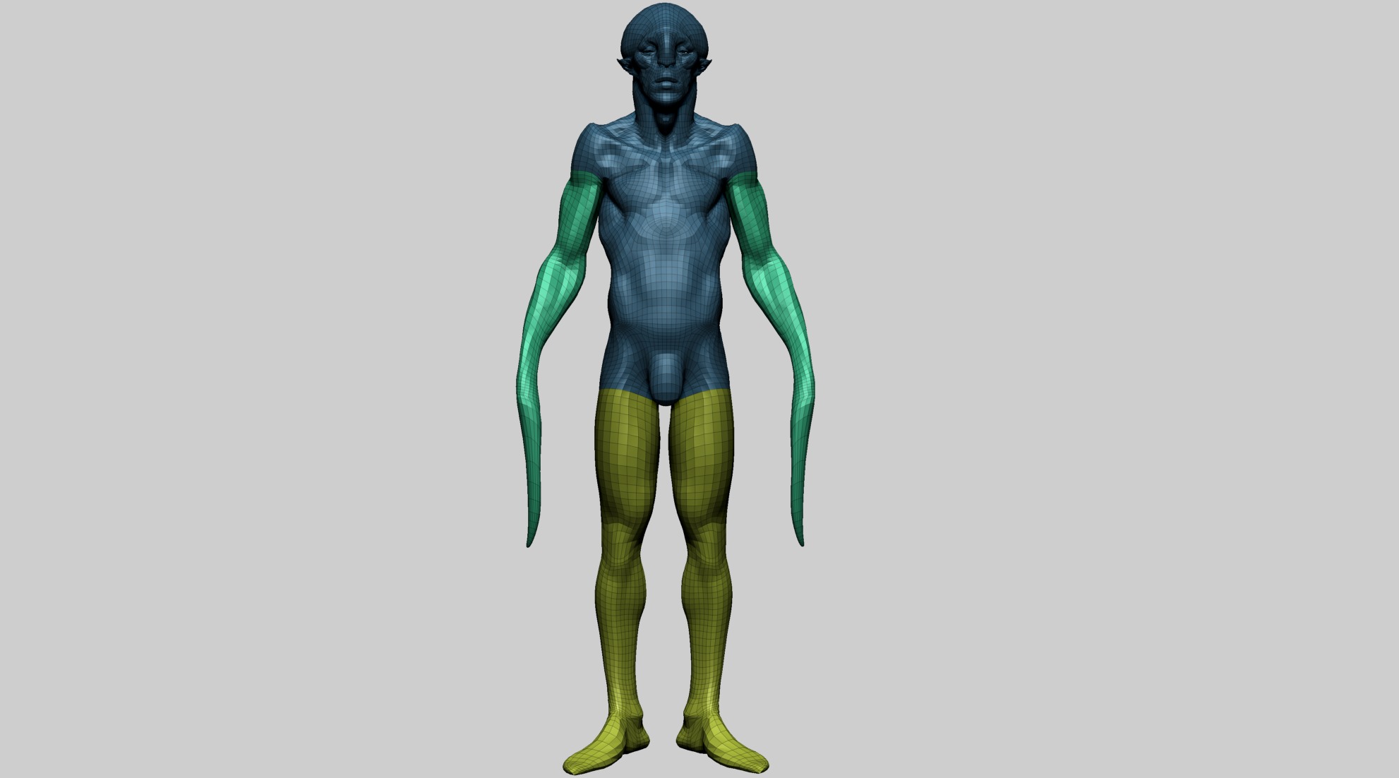 Creature Body Form E 3D model_12