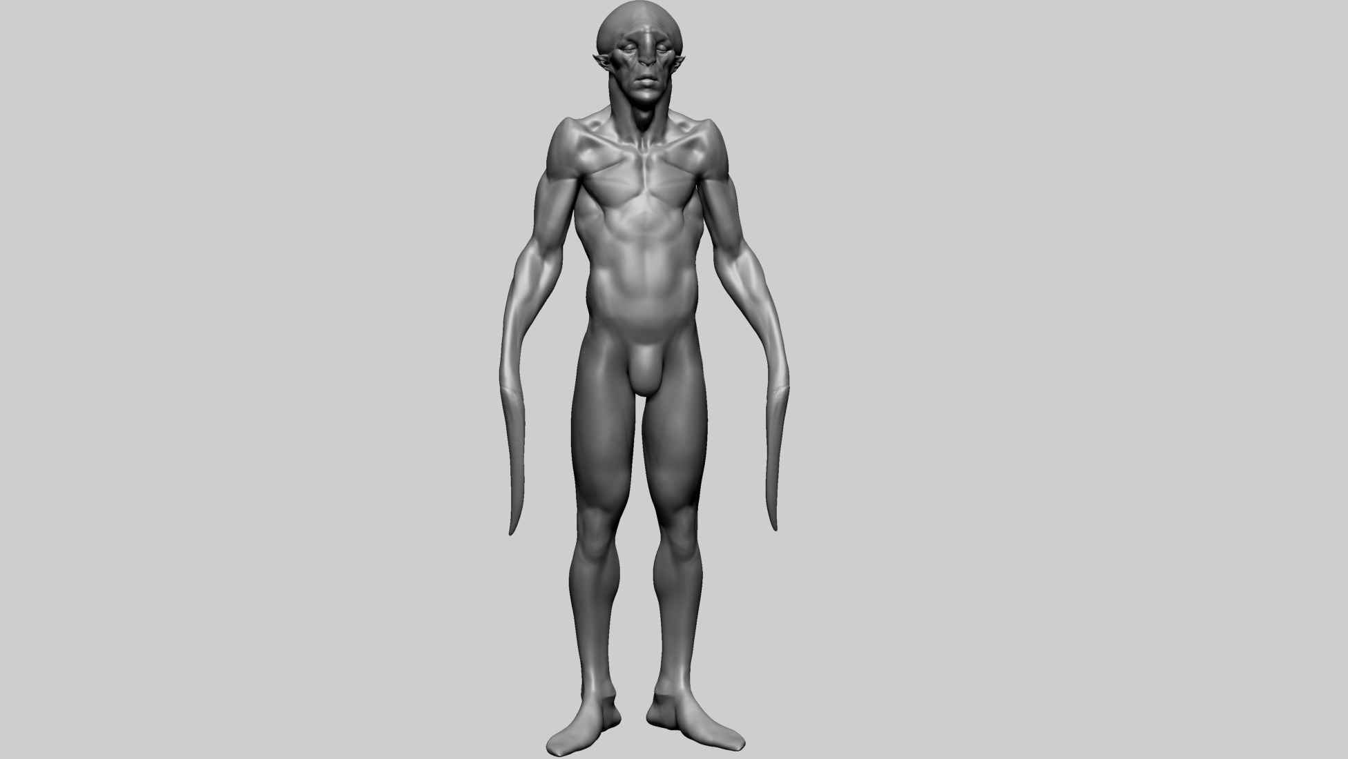 Creature Body Form E 3D model_1