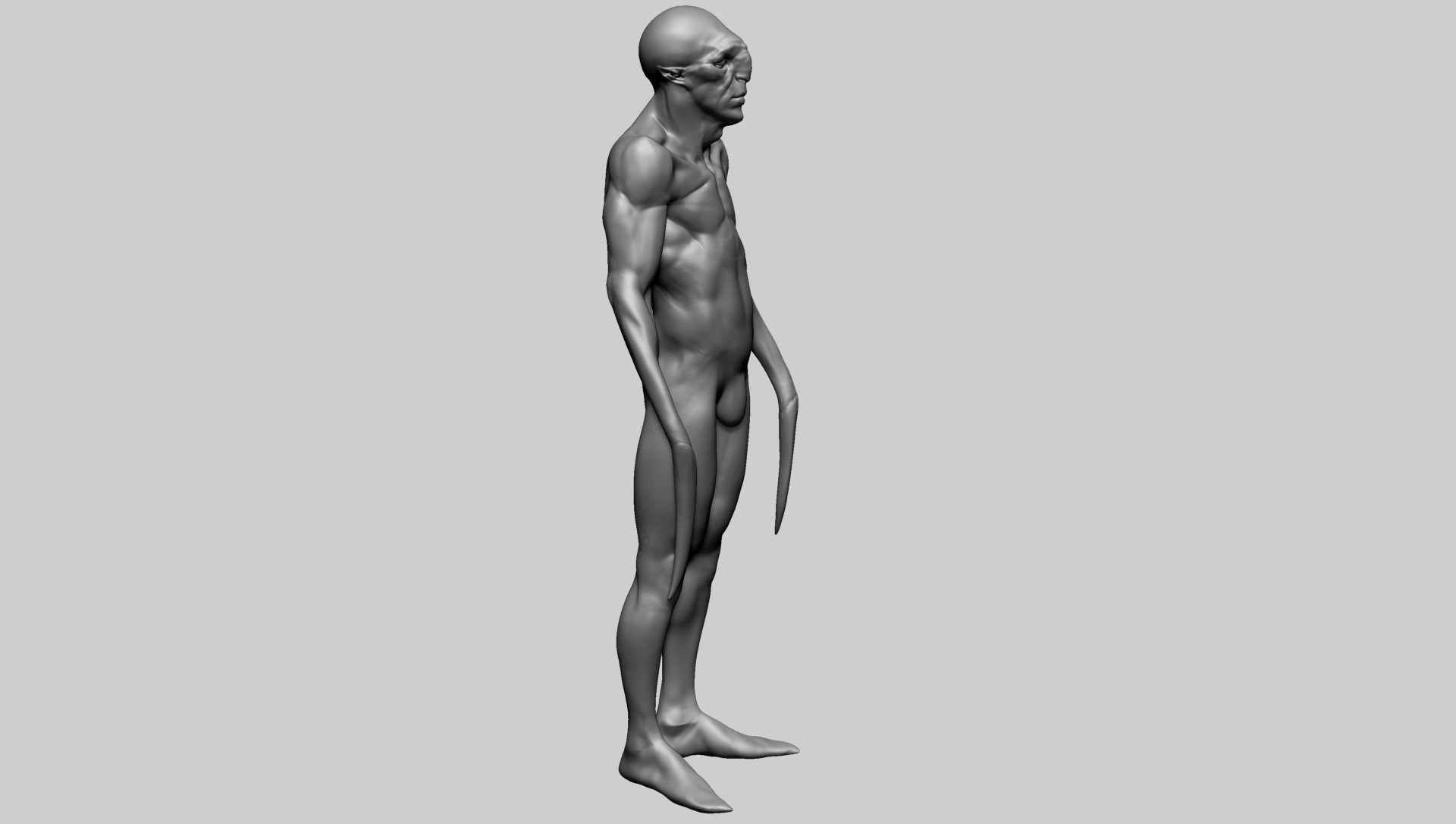 Creature Body Form E 3D model_2