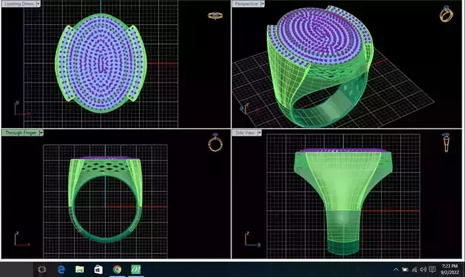 Men rings Free 3D print model