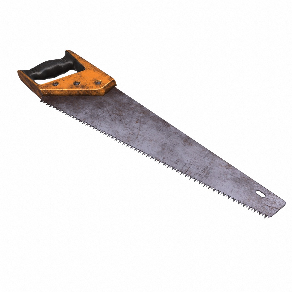 Saw Gardening Tool Low Poly Low-poly 3D model_5