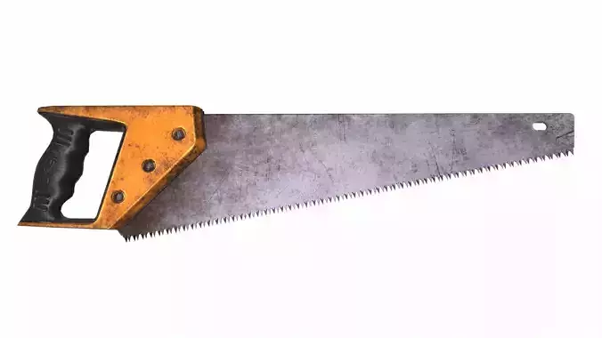 Saw Gardening Tool Low Poly