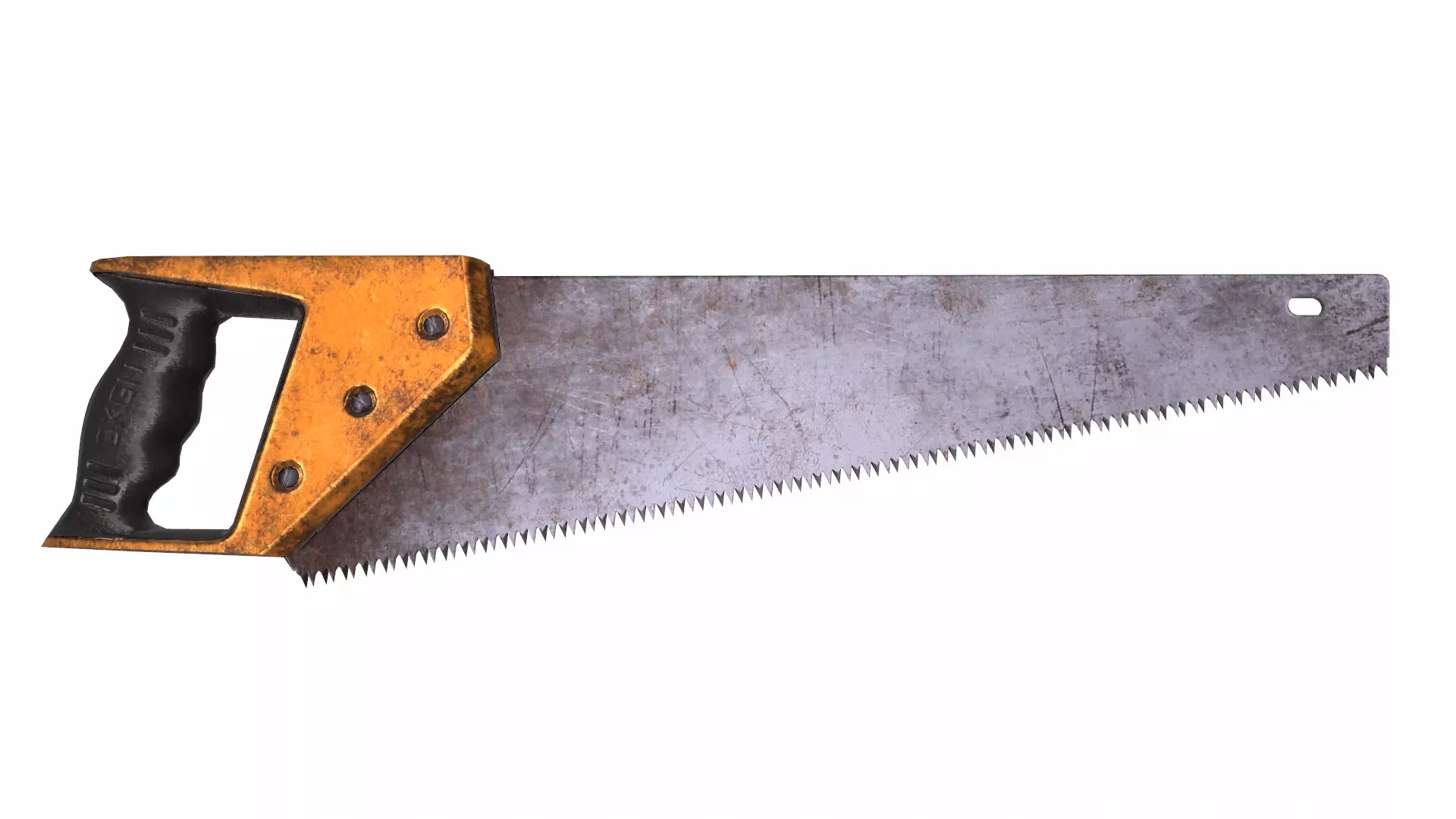 Saw Gardening Tool Low Poly Low-poly 3D model_0