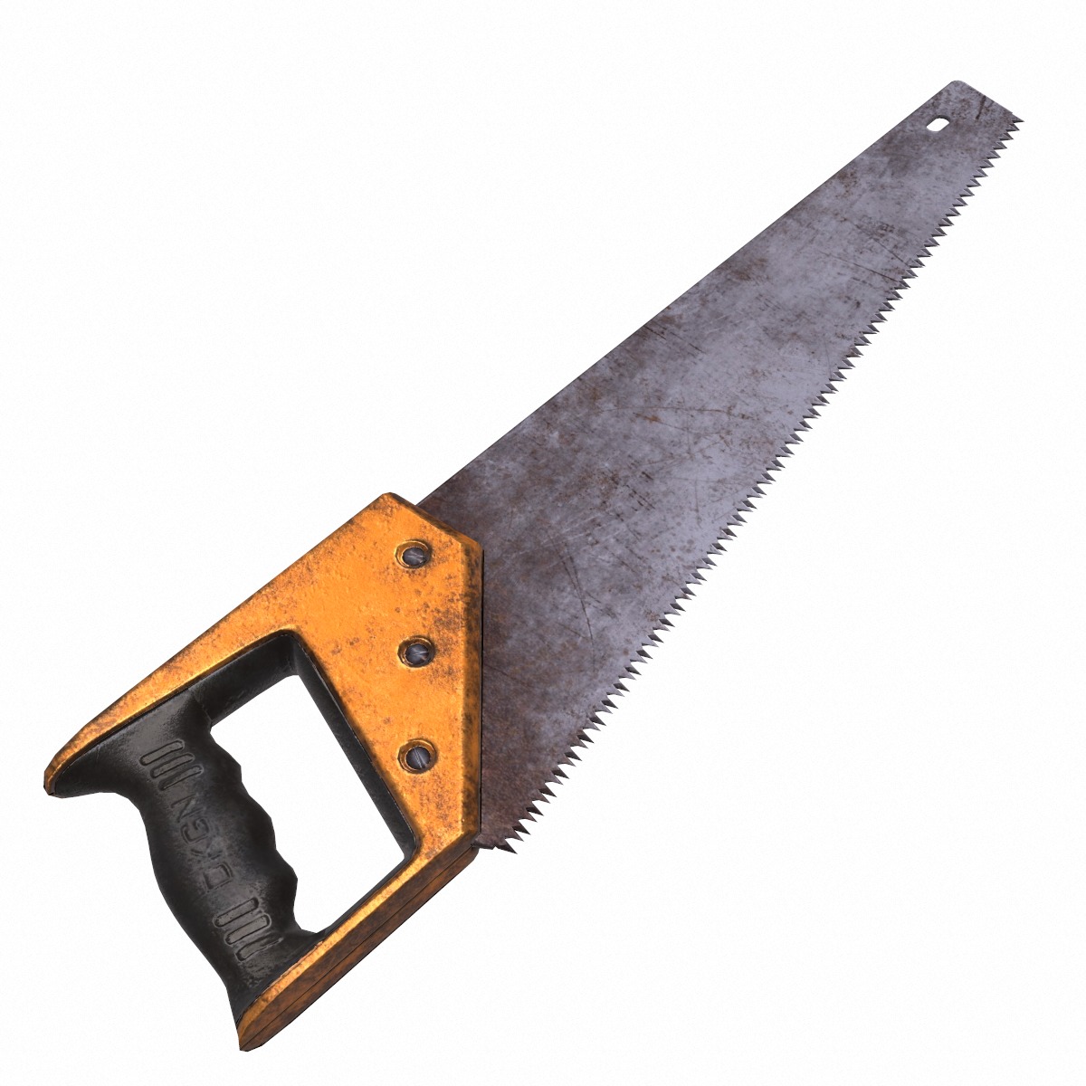 Saw Gardening Tool Low Poly Low-poly 3D model_4