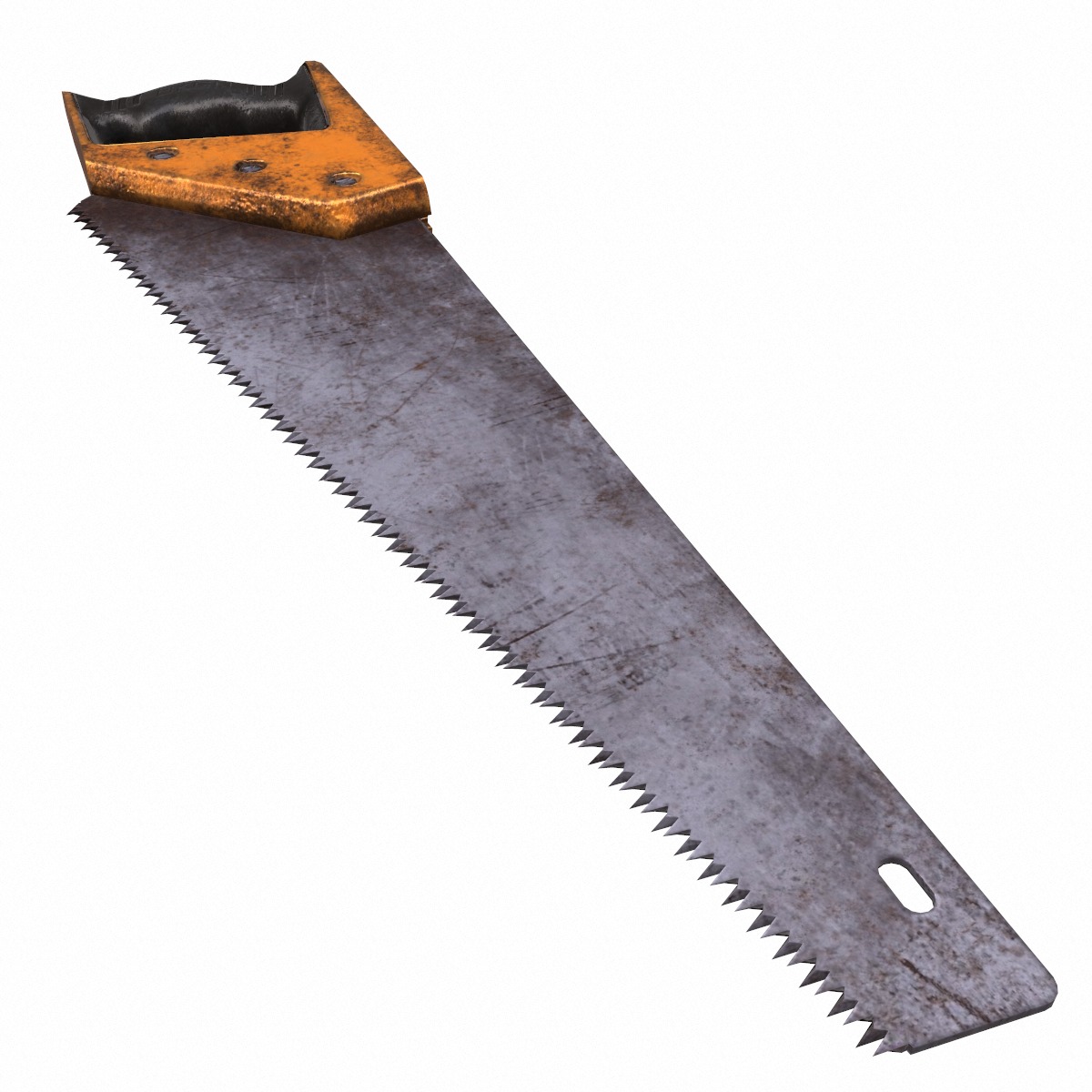 Saw Gardening Tool Low Poly Low-poly 3D model_6