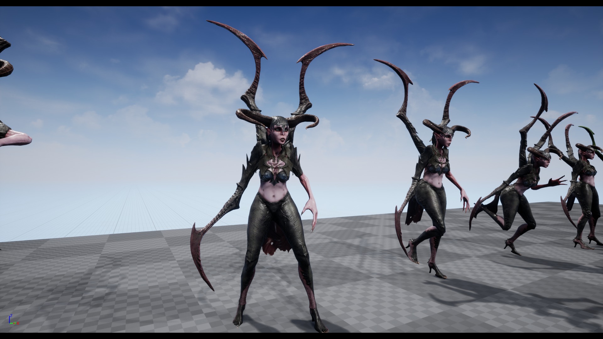 Demoness Reaper - Game Ready Low-poly 3D model_10