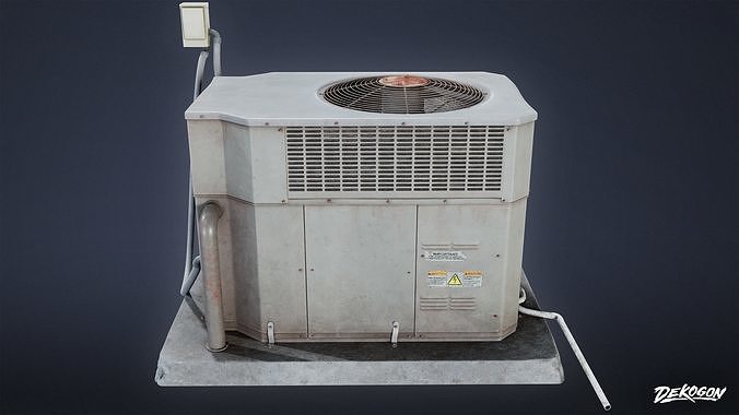 BUILDINGS - Air Conditioner 17 - LOW POLY AND NANITE Low-poly 3D model