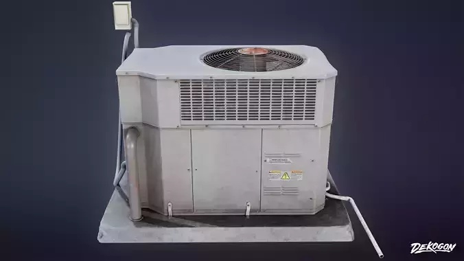 BUILDINGS - Air Conditioner 17 - LOW POLY AND NANITE Low-poly 3D model