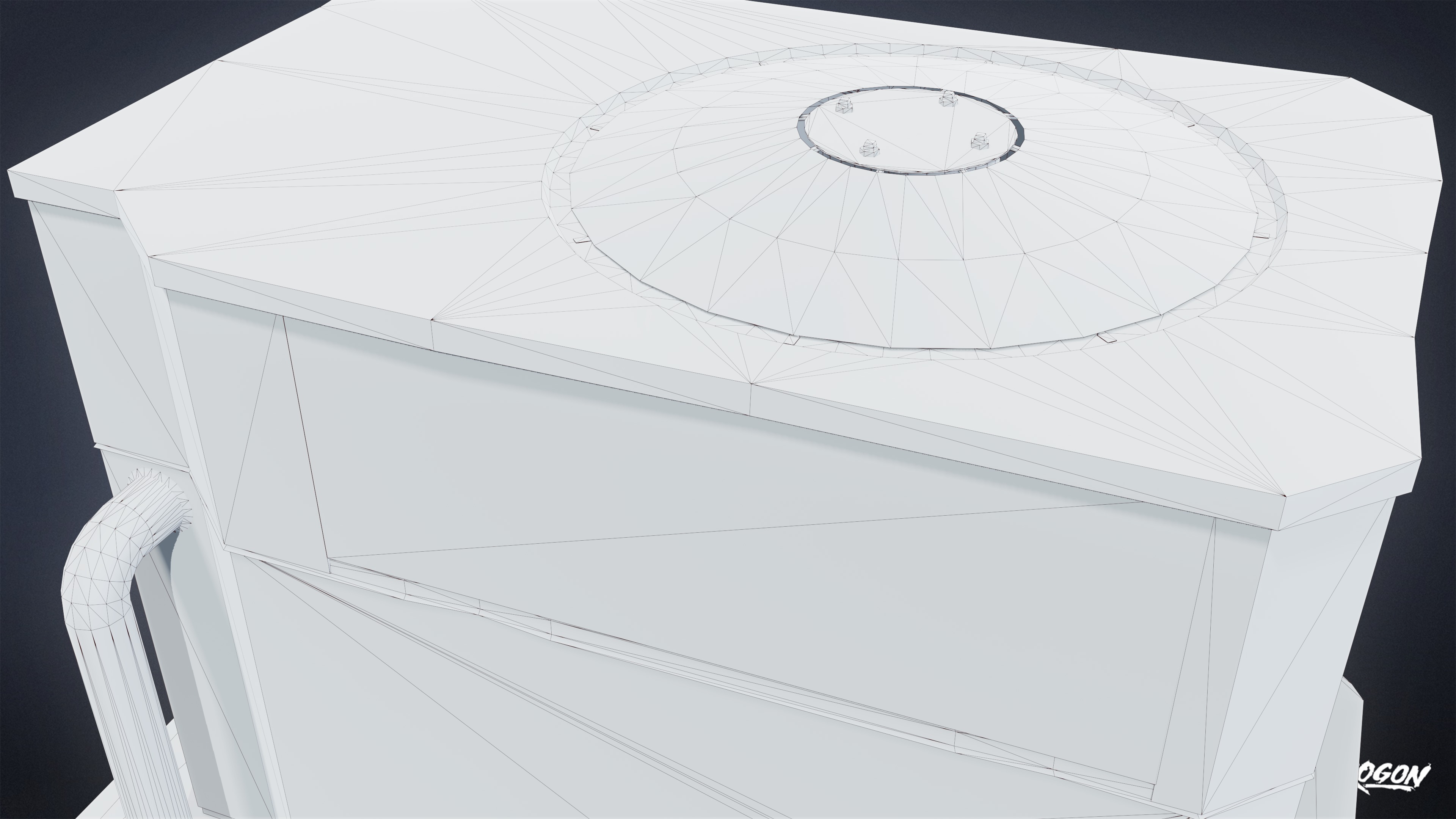 BUILDINGS - Air Conditioner 17 - LOW POLY AND NANITE Low-poly 3D model_7