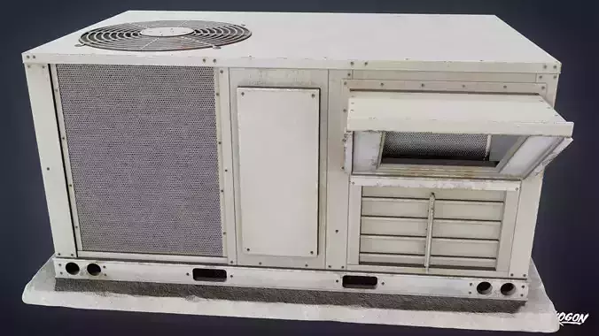 BUILDINGS - Air Conditioner 18 - LOW POLY AND NANITE Low-poly 3D model