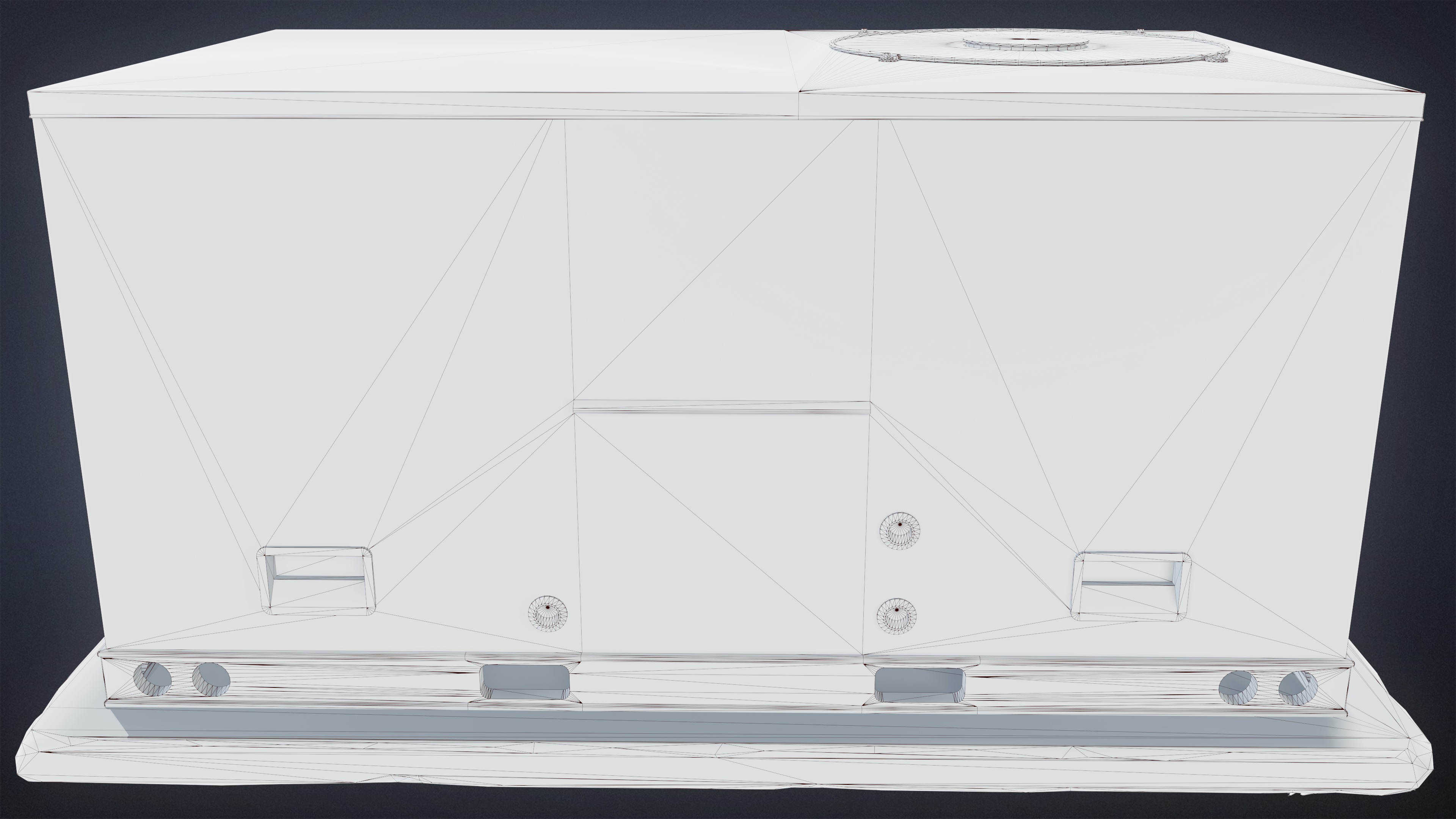 BUILDINGS - Air Conditioner 18 - LOW POLY AND NANITE Low-poly 3D model_9