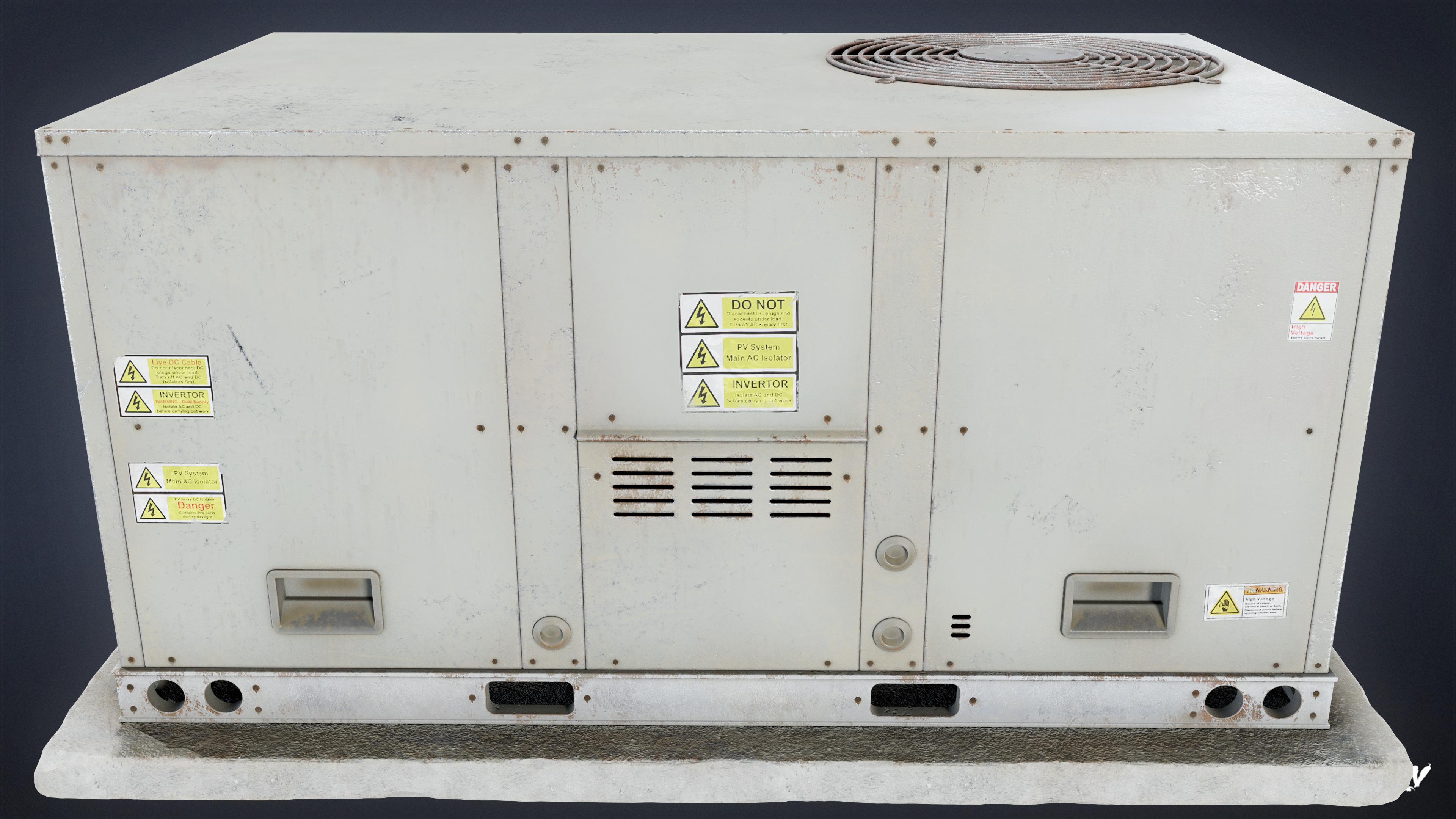 BUILDINGS - Air Conditioner 18 - LOW POLY AND NANITE Low-poly 3D model_2