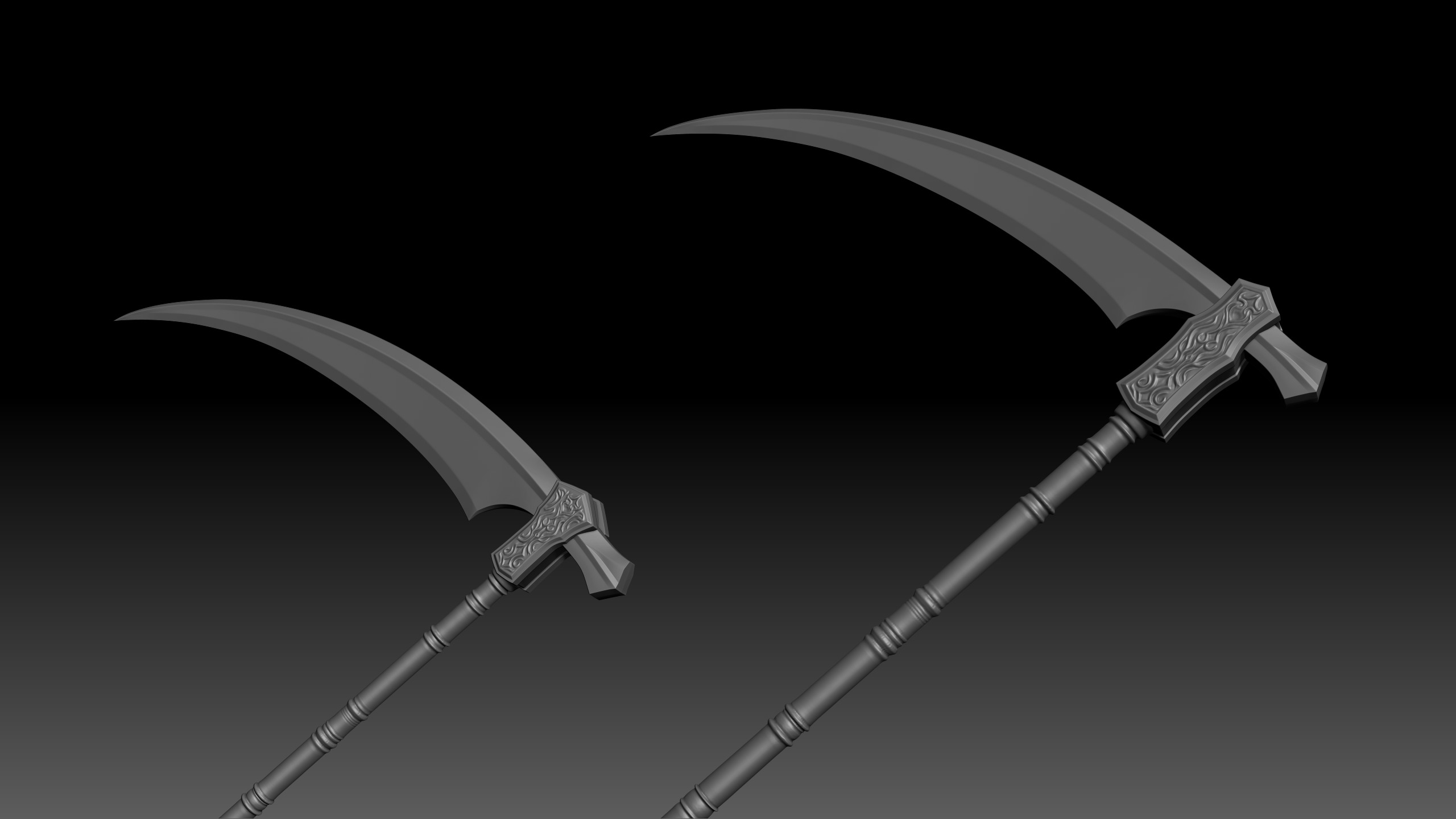 Friede Great Scythe - Dark Souls 3 weapon  3D print model_2