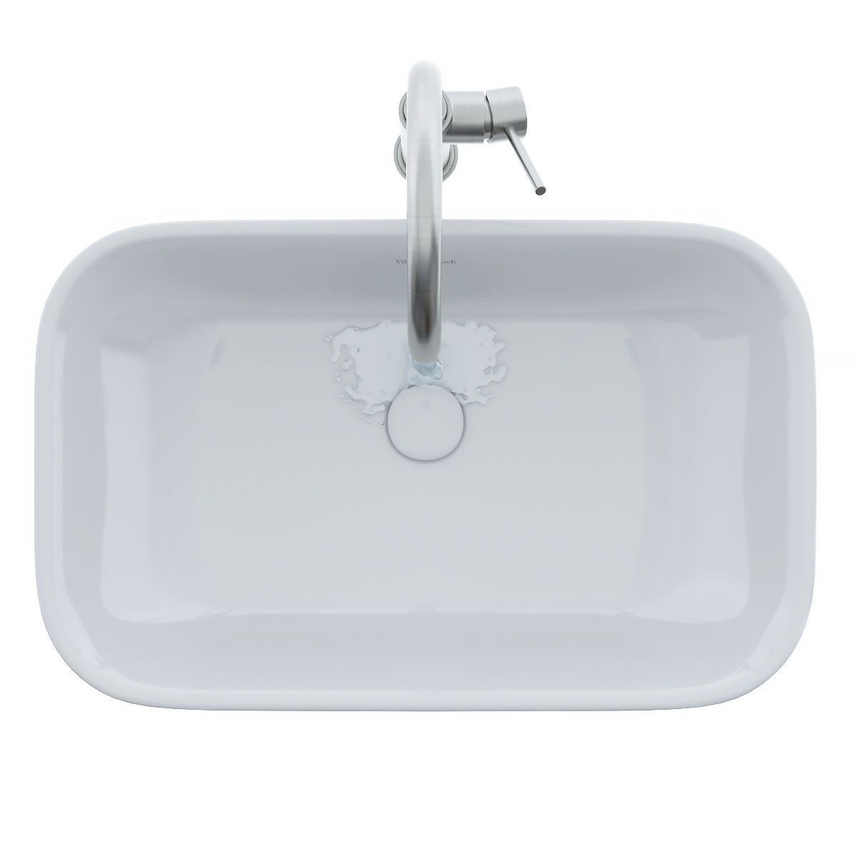 Sink and faucet for the bathroom 3D model_4