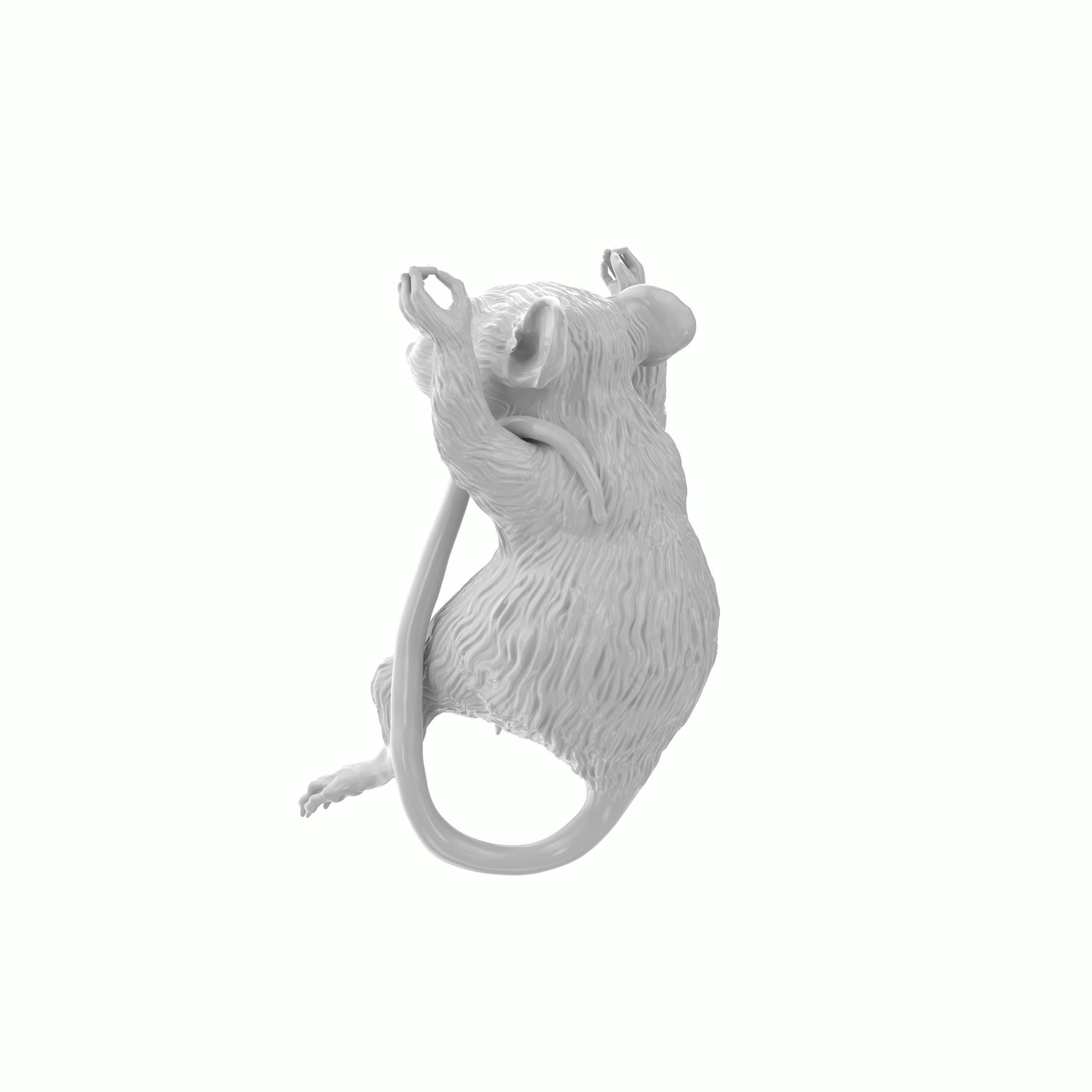 Pendant Rat 3D print model_4
