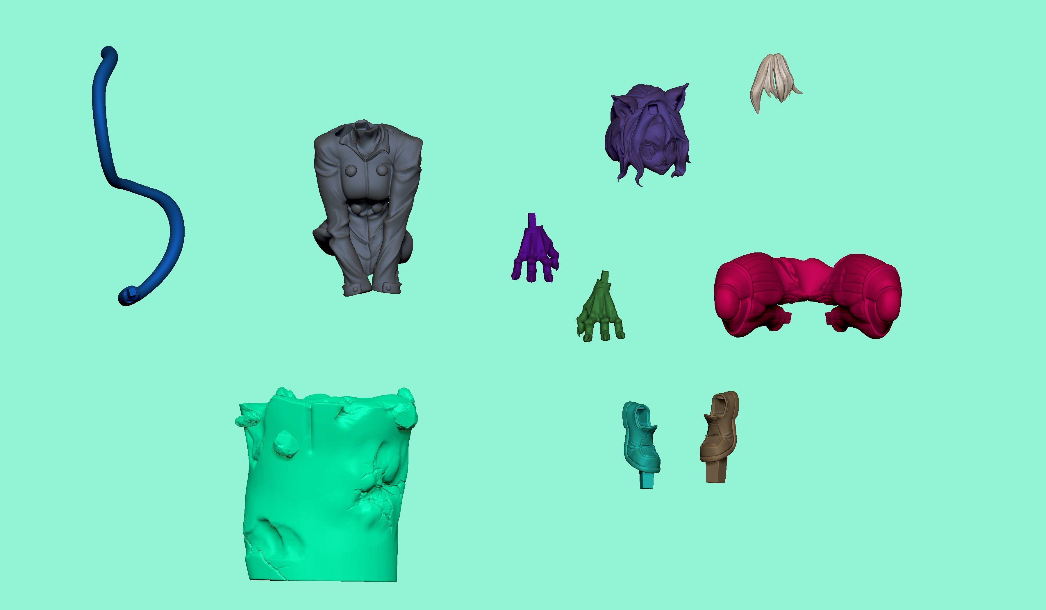 Pitou - Hunter X Hunter 3D print model_7