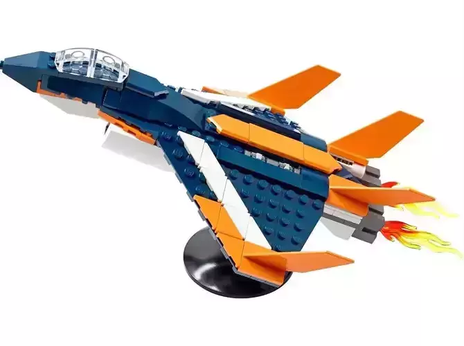 PixelBricks3D - Lego  Supersonic Jet  3D print model