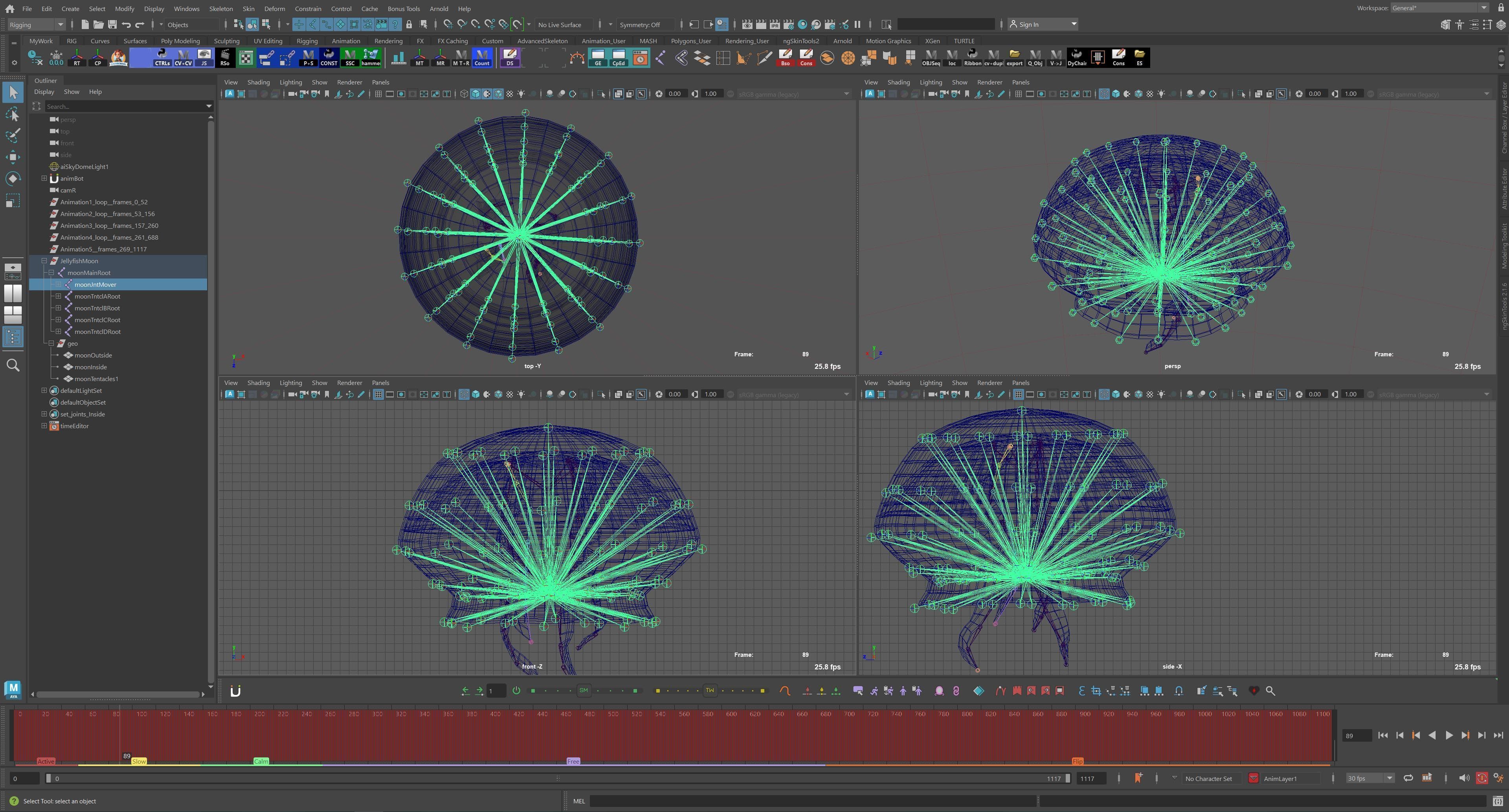 Jellyfish Moon Low-poly 3D model_18