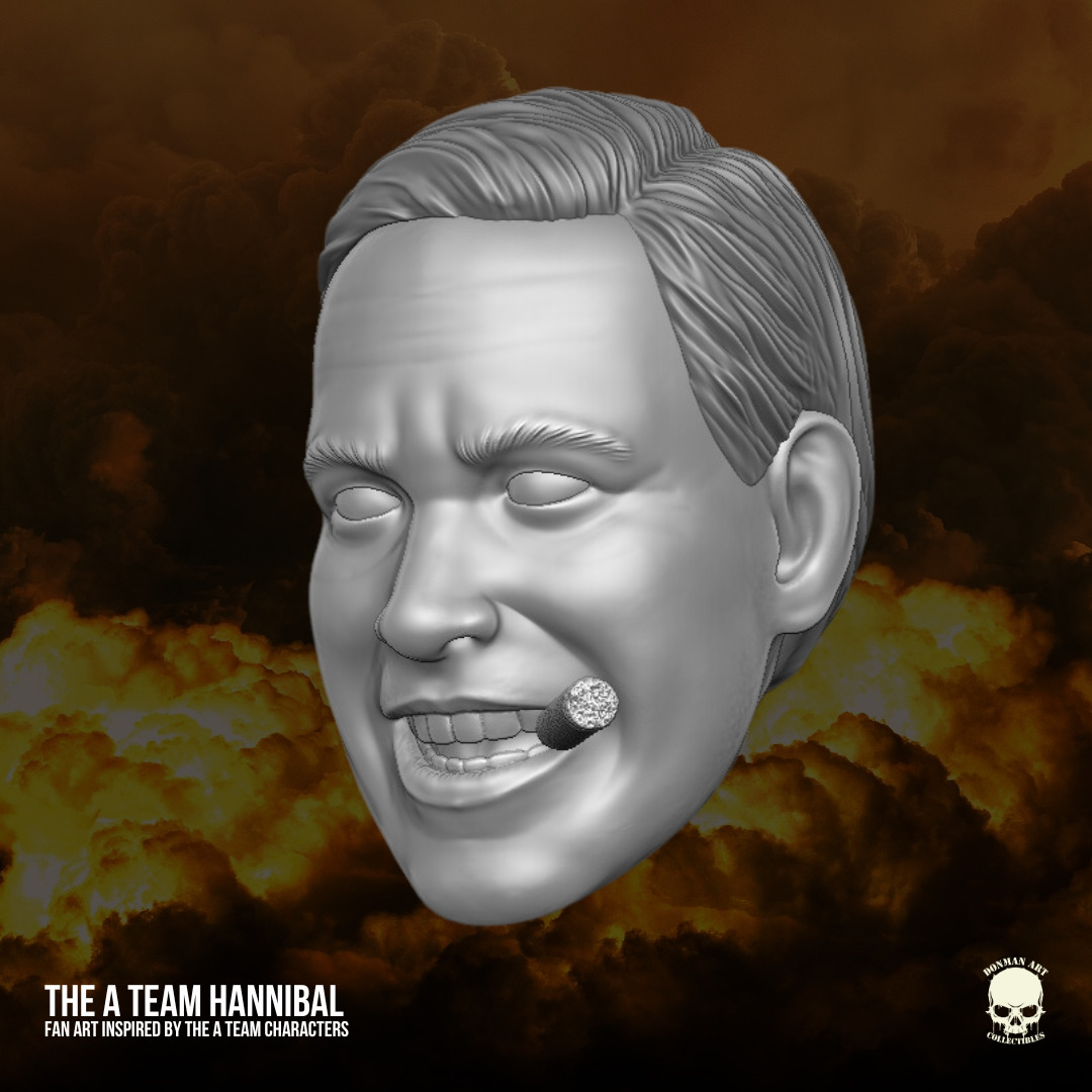 Hannibal The A Team fan art kit 3D printable For Action Figures 3D print model_6