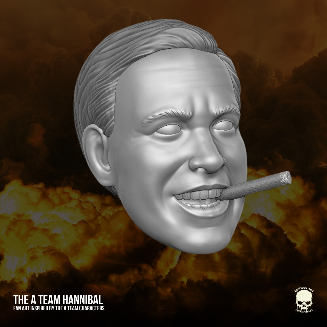 Hannibal The A Team fan art kit 3D printable For Action Figures 3D print model_19