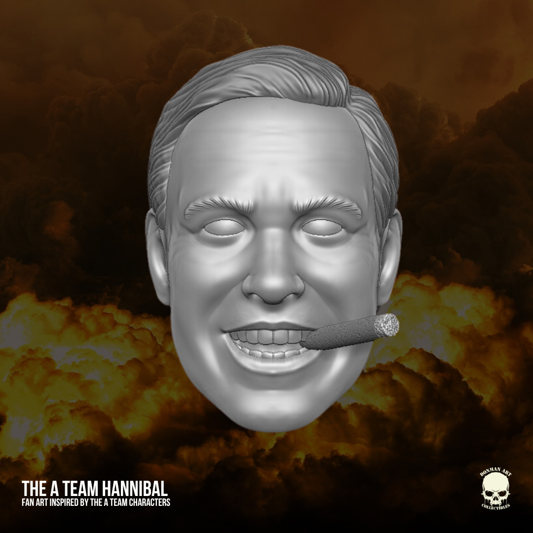 Hannibal The A Team fan art kit 3D printable For Action Figures 3D print model_4