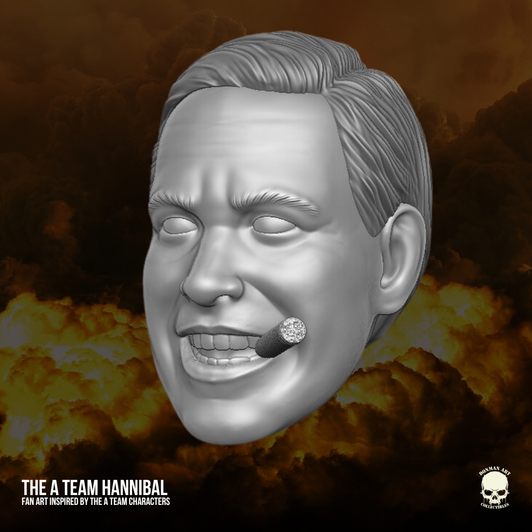 Hannibal The A Team fan art kit 3D printable For Action Figures 3D print model_7