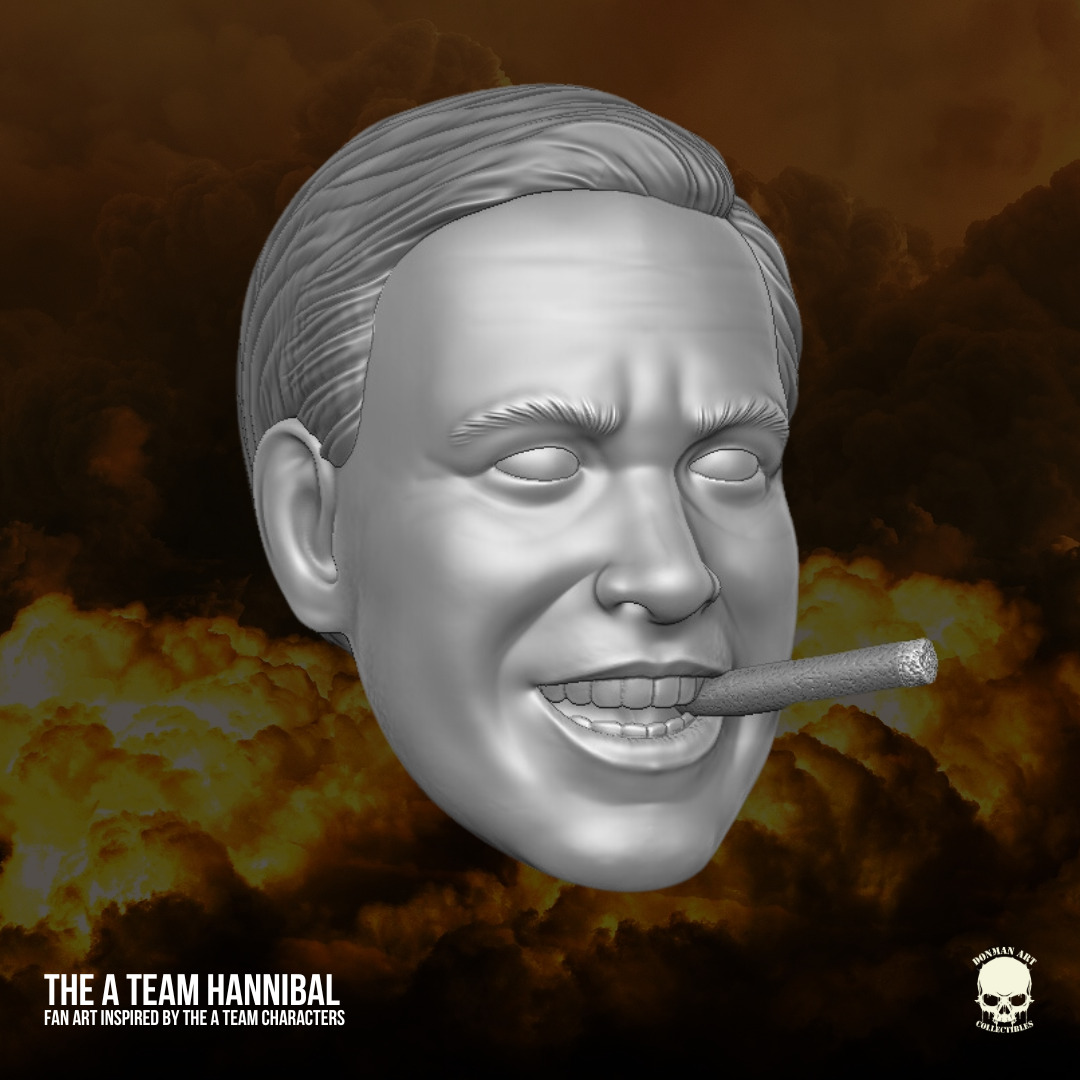 Hannibal The A Team fan art kit 3D printable For Action Figures 3D print model_12