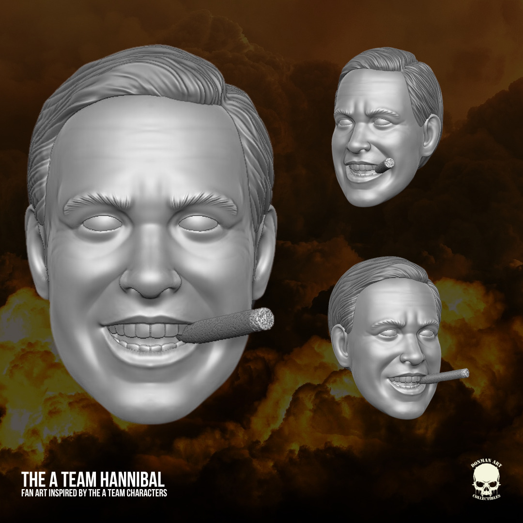 Hannibal The A Team fan art kit 3D printable For Action Figures 3D print model_21