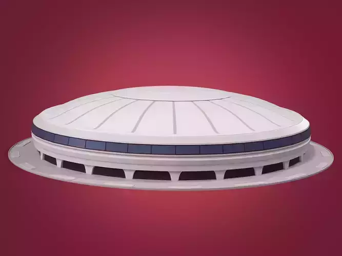 Dome - Mall - Stadium - Complex  -- Exterior Low-poly 3D model