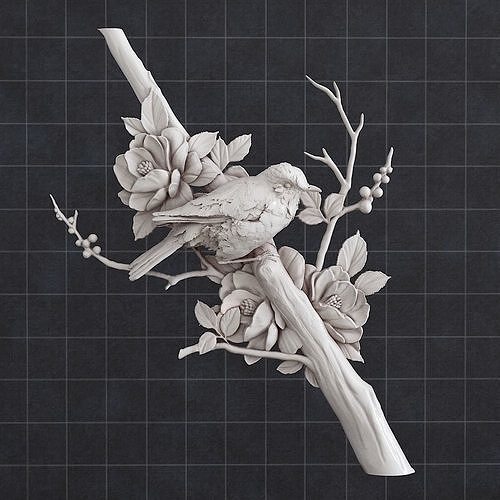 Bird Flower 3D print model