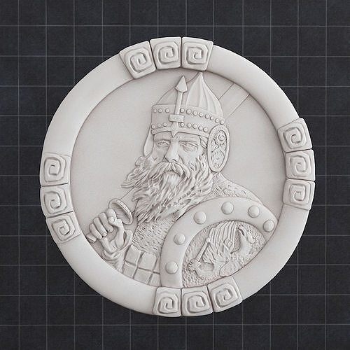 Warrior coin 3D print model