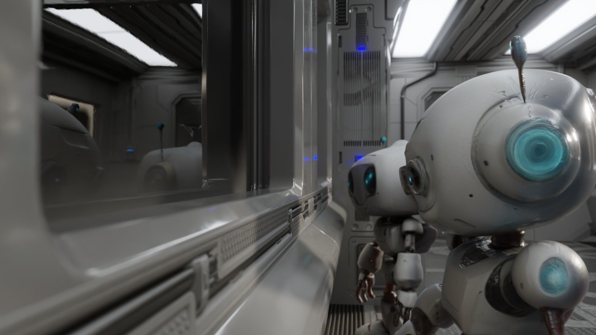 SpaceShip Interior Animated Low-poly 3D model_3