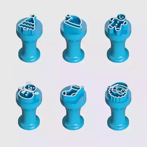 Stamps for brigadeiros and sweets - Christmas 3D print model
