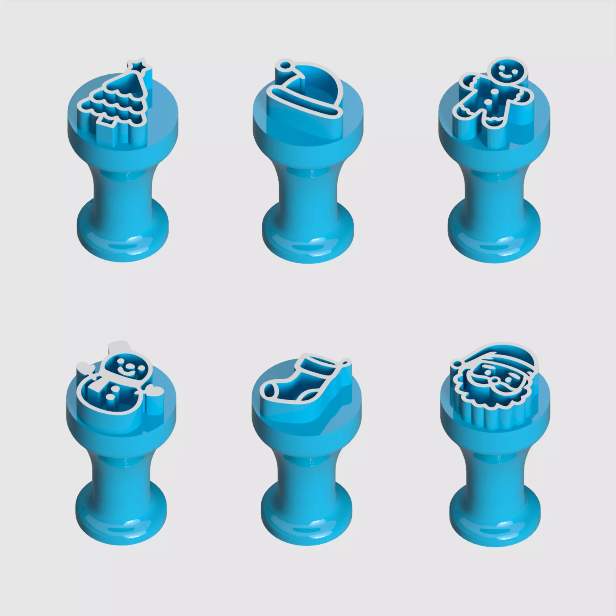 Stamps for brigadeiros and sweets - Christmas 3D print model_0