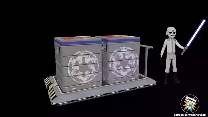 Star Wars Rebels Imperial Crates and Sled for action figures